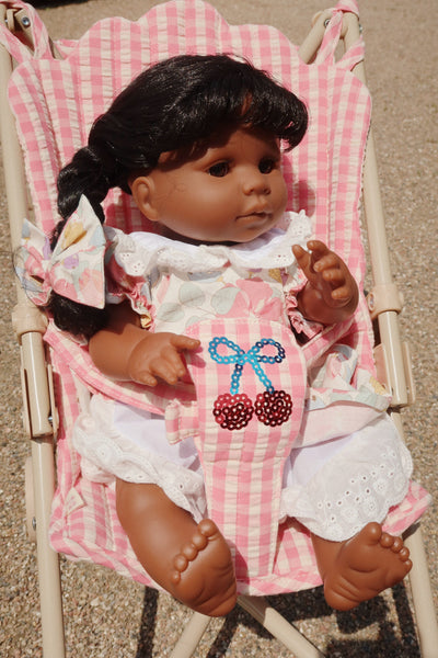 Poussette poupée cheeky doll bubblegum check - Konges Sløjd KS103259 5715681067369