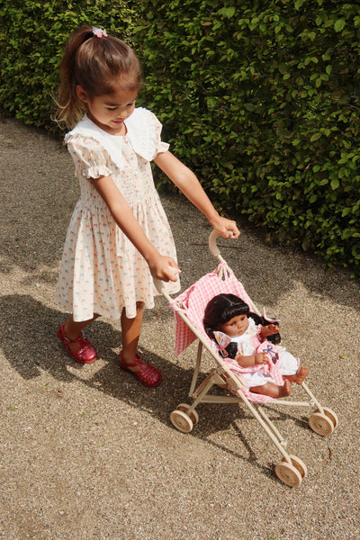 Poussette poupée cheeky doll bubblegum check - Konges Sløjd KS103259 5715681067369