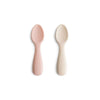 Première cuillère pour bébé blush/ shifting sand - mushie 70.080.01 0840355800258