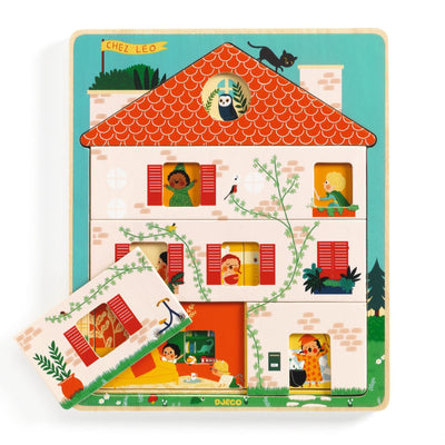 puzzle 3 niveaux Chez Leo - DJECO DJ01489 3070900014893