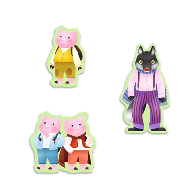 puzzle 3 petits cochons - DJECO DJ07051 3070900070516