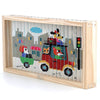 Puzzle 4 dimensions en bois les transports Ingela P Arrhenius - vilac 7639 3048700076397