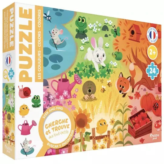 Puzzle cherche et trouve des tout-petits-Les couleurs - AUZOU 9791039558006 9791039558006