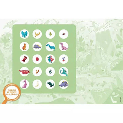 Puzzle cherche et trouve -Les dinosaures - AUZOU 9791039558013