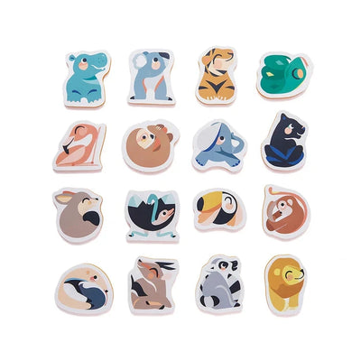 Puzzle de bain en mousse souple animaux sauvage - PETIT MONKEY pmbt1 8719244224920