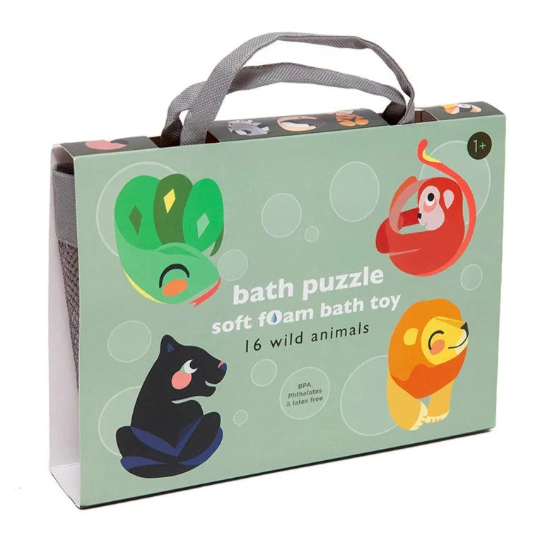 Puzzle de bain en mousse souple animaux sauvage - PETIT MONKEY pmbt1 8719244224920