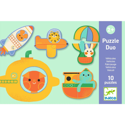 puzzle duo vehicules - DJECO DJ08270 3070900082700
