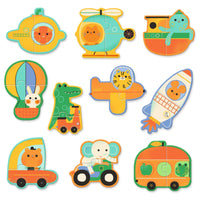 puzzle duo vehicules - DJECO DJ08270 3070900082700