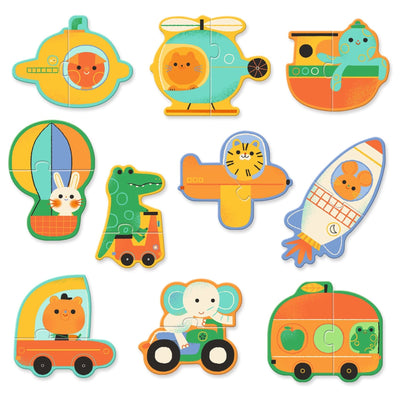 puzzle duo vehicules - DJECO DJ08270 3070900082700