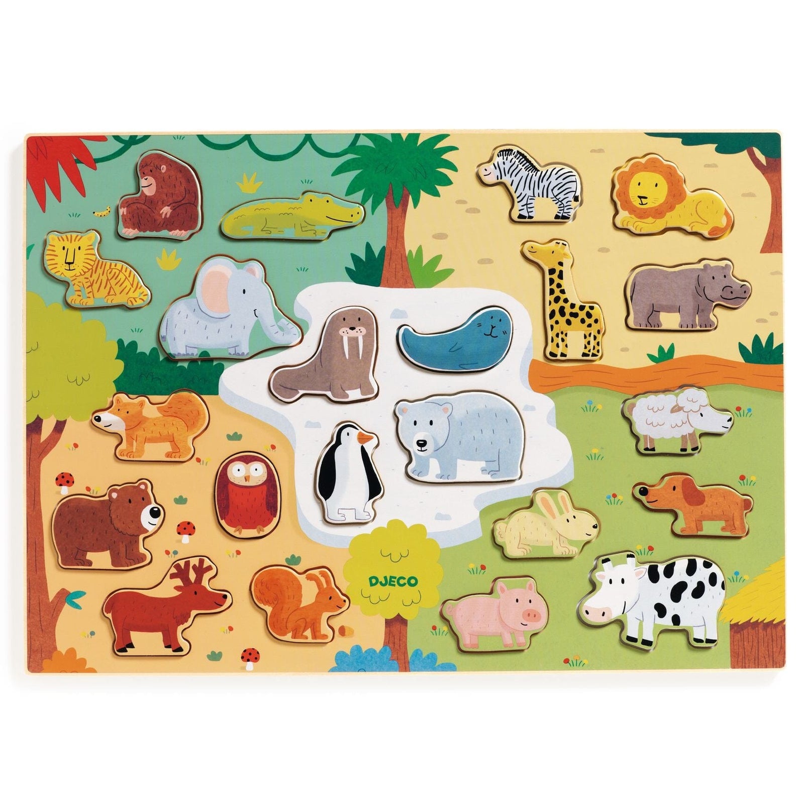 puzzle en bois animo - DJECO DJ01830 3070900018303
