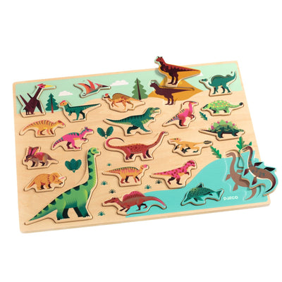 puzzle en bois dino - DJECO DJ01832 3070900018327