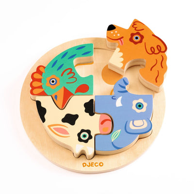 puzzle en bois Rondo Dog - DJECO