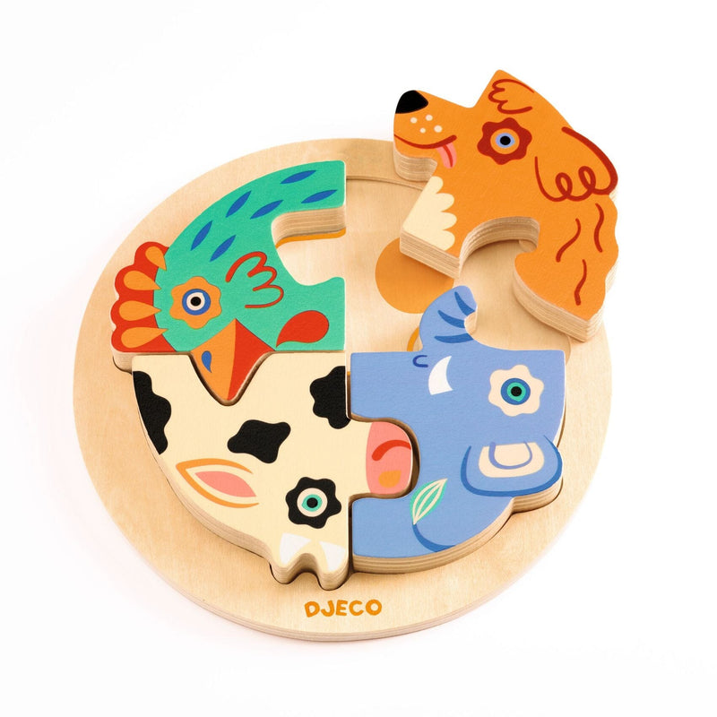 puzzle en bois Rondo Dog - DJECO 
