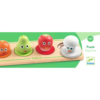 Puzzle en bois vegi'n'co - DJECO DJ01121 3070900011212