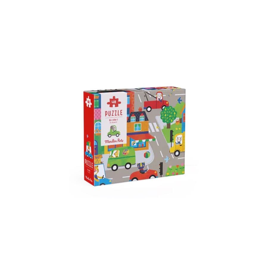 Puzzle En ville (48 pièces) Les Popipop - MOULIN ROTY 661440 3575676614402