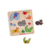 Puzzle encastrable 5 animaux Les Toupitis - MOULIN ROTY