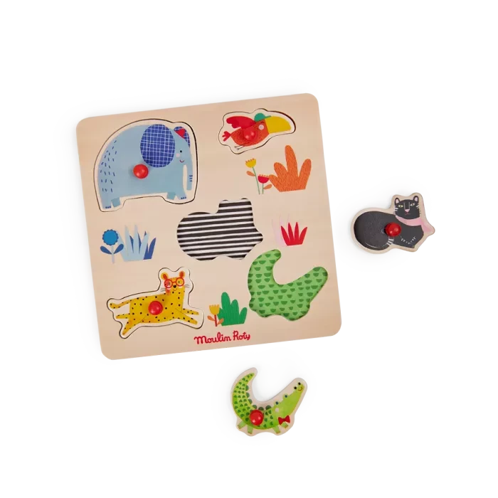 Puzzle encastrable 5 animaux Les Toupitis - MOULIN ROTY 