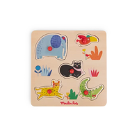 Puzzle encastrable 5 animaux Les Toupitis - MOULIN ROTY