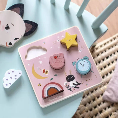 Puzzle encastrable sensoriel apres la pluie - MOULIN ROTY 715125 3575677151258