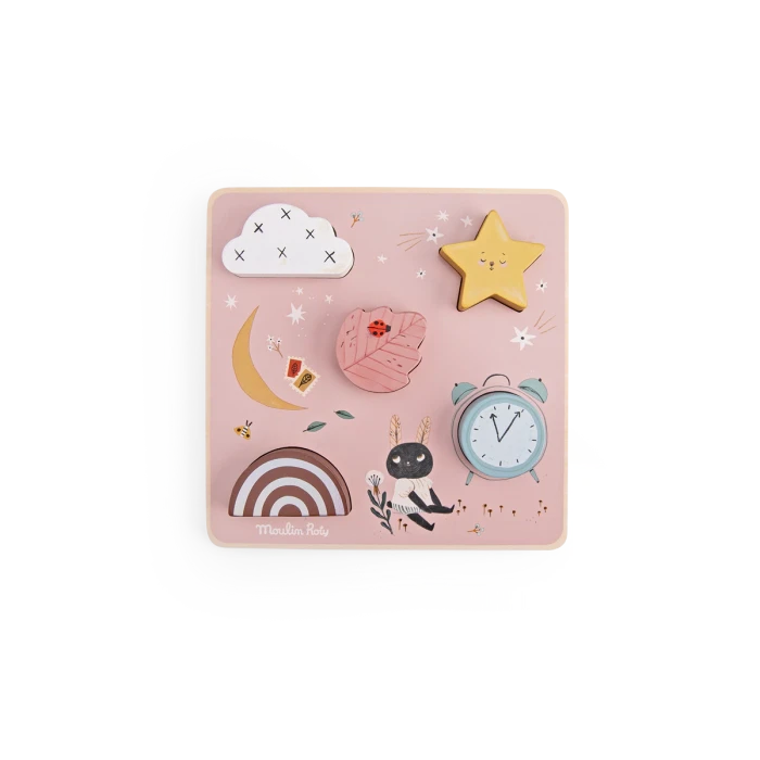 Puzzle encastrable sensoriel apres la pluie - MOULIN ROTY 715125 3575677151258