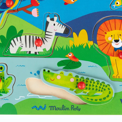 Puzzle encastrable sonore les toupitis - MOULIN ROTY 679106 3575676791066