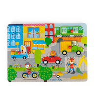 Puzzle encastrable sonore ville - MOULIN ROTY 661379 3575676613795
