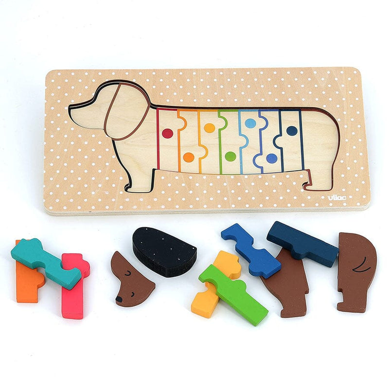 Puzzle / encastrement en volume chien Andy Westface - VILAC 7412 3048700074126