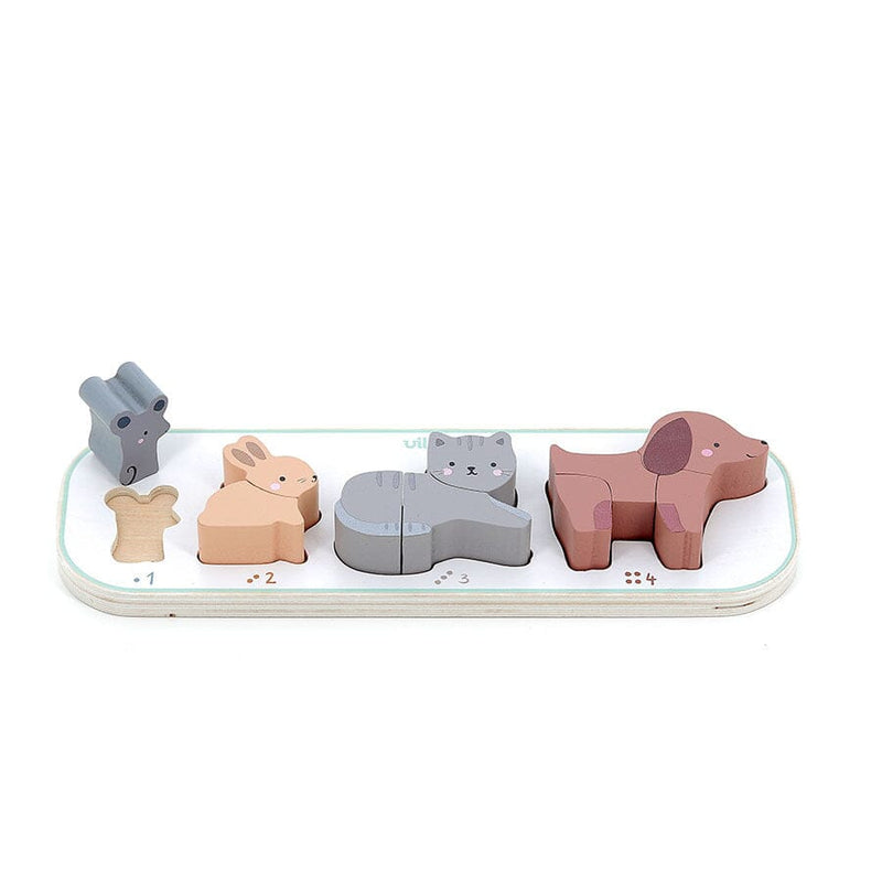 Puzzle / encastrement J'apprends à compter les animaux Sarah Betz - VILAC 7118 3048700071187