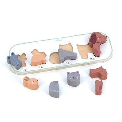Puzzle / encastrement J'apprends à compter les animaux Sarah Betz - VILAC 7118 3048700071187