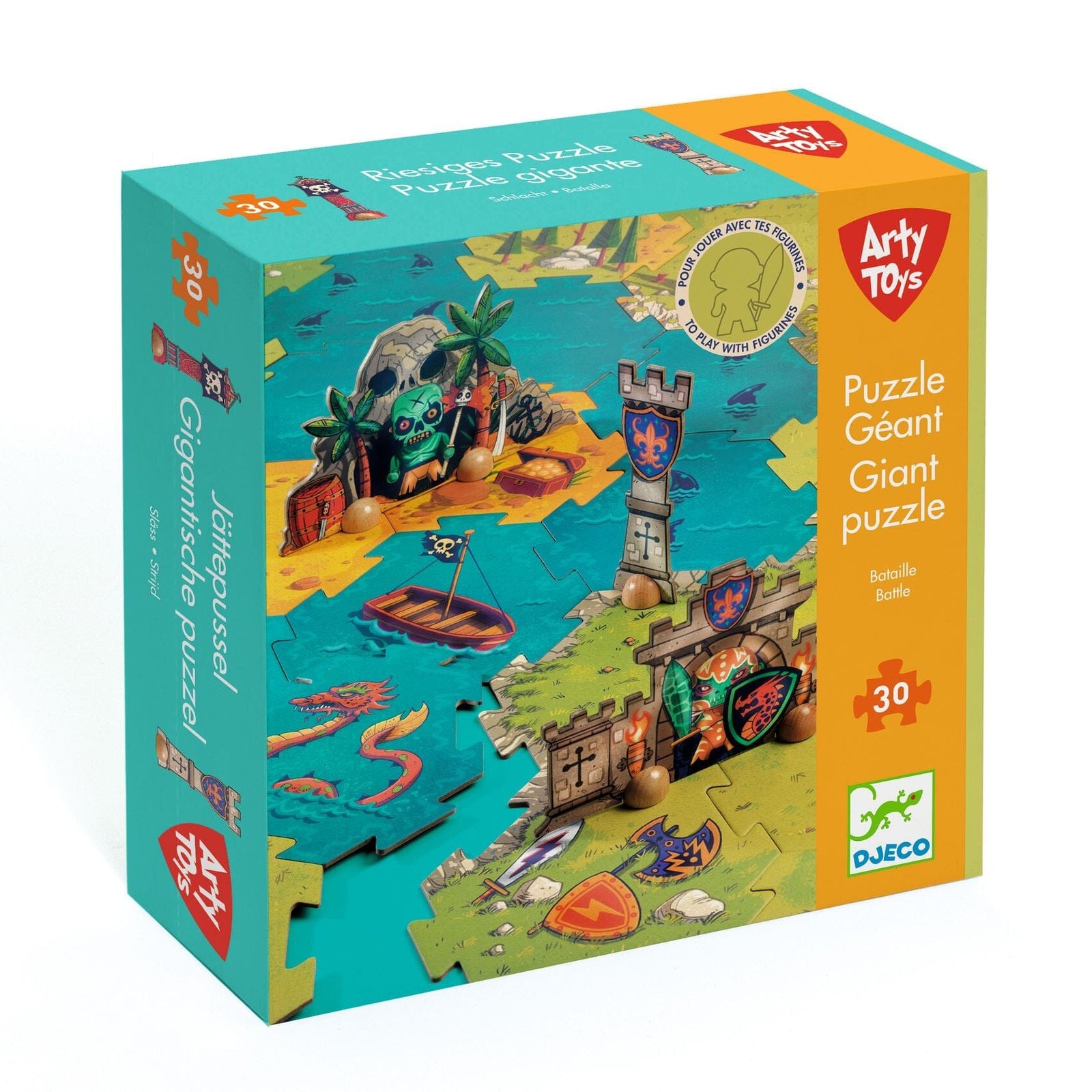 Puzzle Géant Bataille - Djeco DJ06847 3070900068476