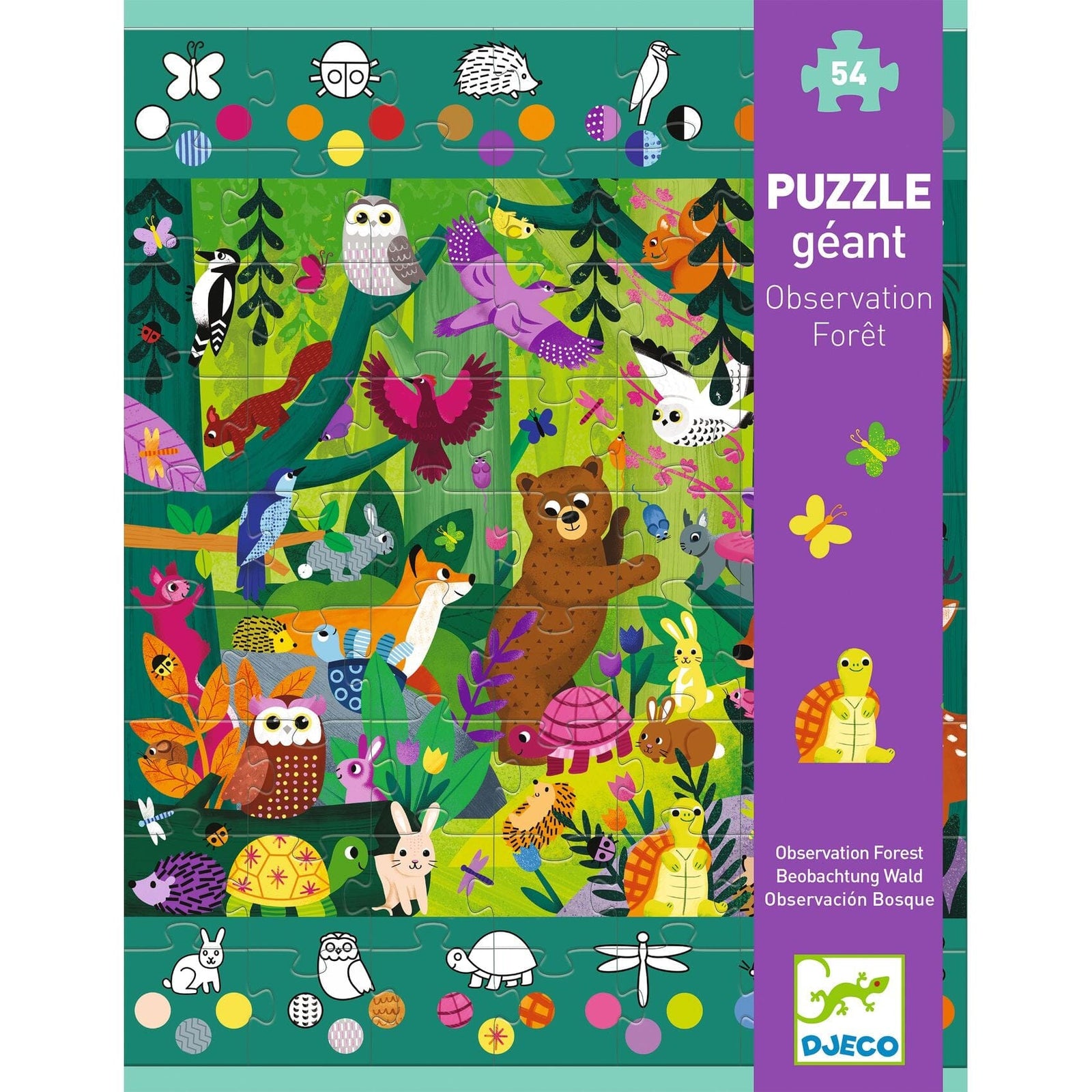 Puzzle Géant Observation Forêt - Djeco DJ07149 3070900071490