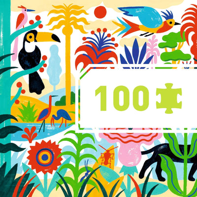 Puzzle Jungle 100 pcs - DJECO DJ07619 3070900076198