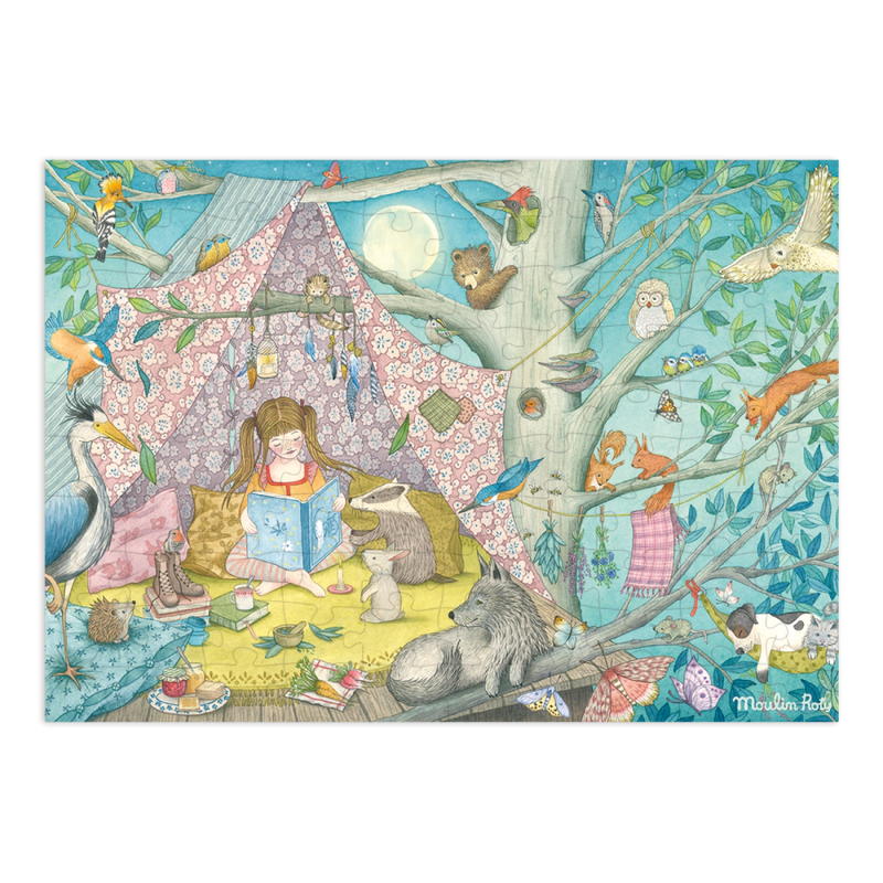 Puzzle La cabane secrète (100 pièces) Les Rosalies - MOULIN ROTY 710440 3575677104407