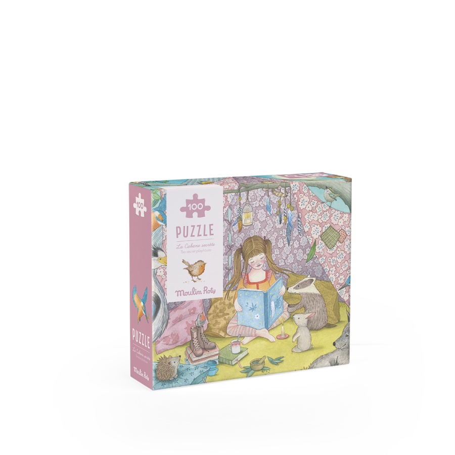 Puzzle La cabane secrète (100 pièces) Les Rosalies - MOULIN ROTY 710440 3575677104407