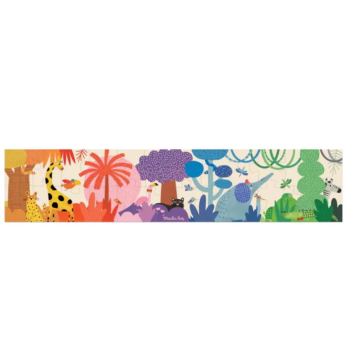 Puzzle La jungle arc-en-ciel (24 pièces) Les Toupi - MOULIN ROTY 679440 3575676794401