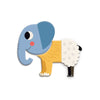 Puzzle magnétique en bois 10 animaux rigolos Ingela P Arrhenius - VILAC 7624 3048700076243