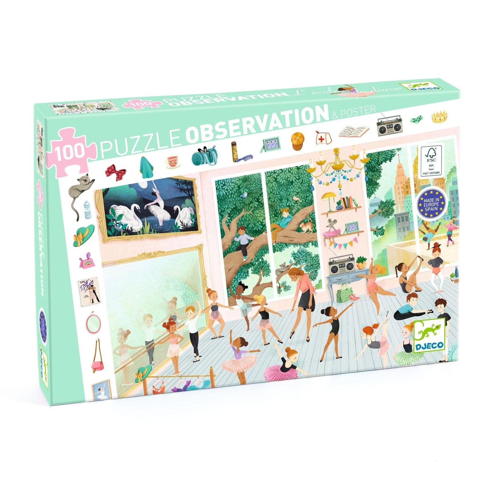 Puzzle Observation ecole de danse - Djeco DJ07514 3070900075146