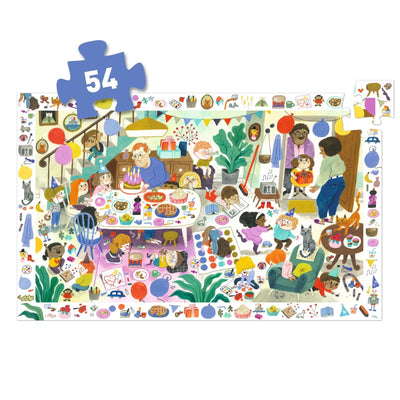 PUZZLE OBSERVATION La fête d'anniversaire - DJECO DJ07566 3070900075665