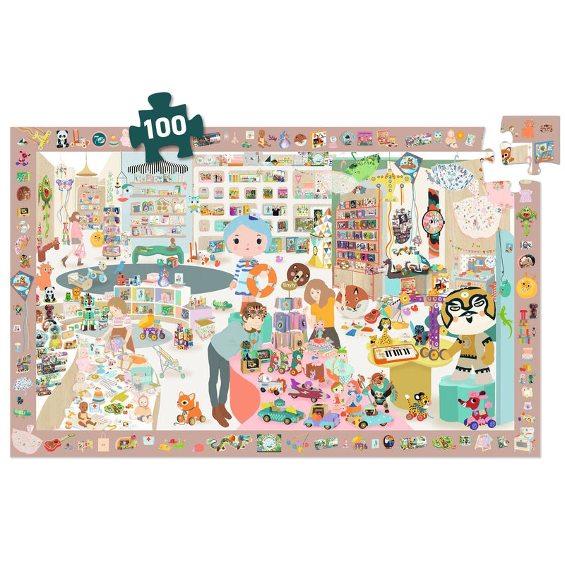 PUZZLE OBSERVATION la petite boutique - DJECO DJ07513 3070900075139