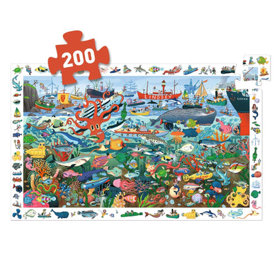 Puzzle Observation Les secrets de la mer 200 pcs - Djeco