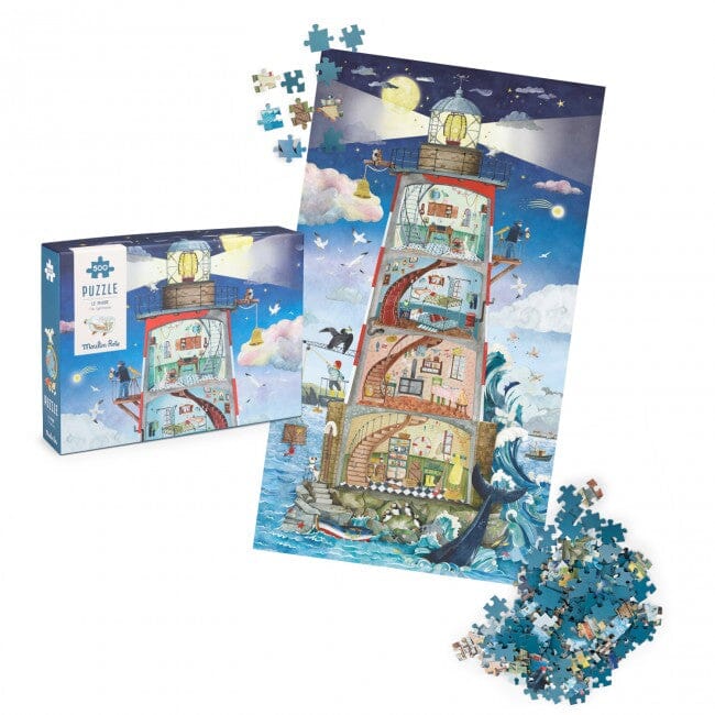 Puzzle phare le jardin du moulin - MOULIN ROTY 712436 3575677124368