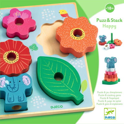 PUZZLE RELIEF Puzz & Stack Happy - DJECO DJ01074 3070900010741