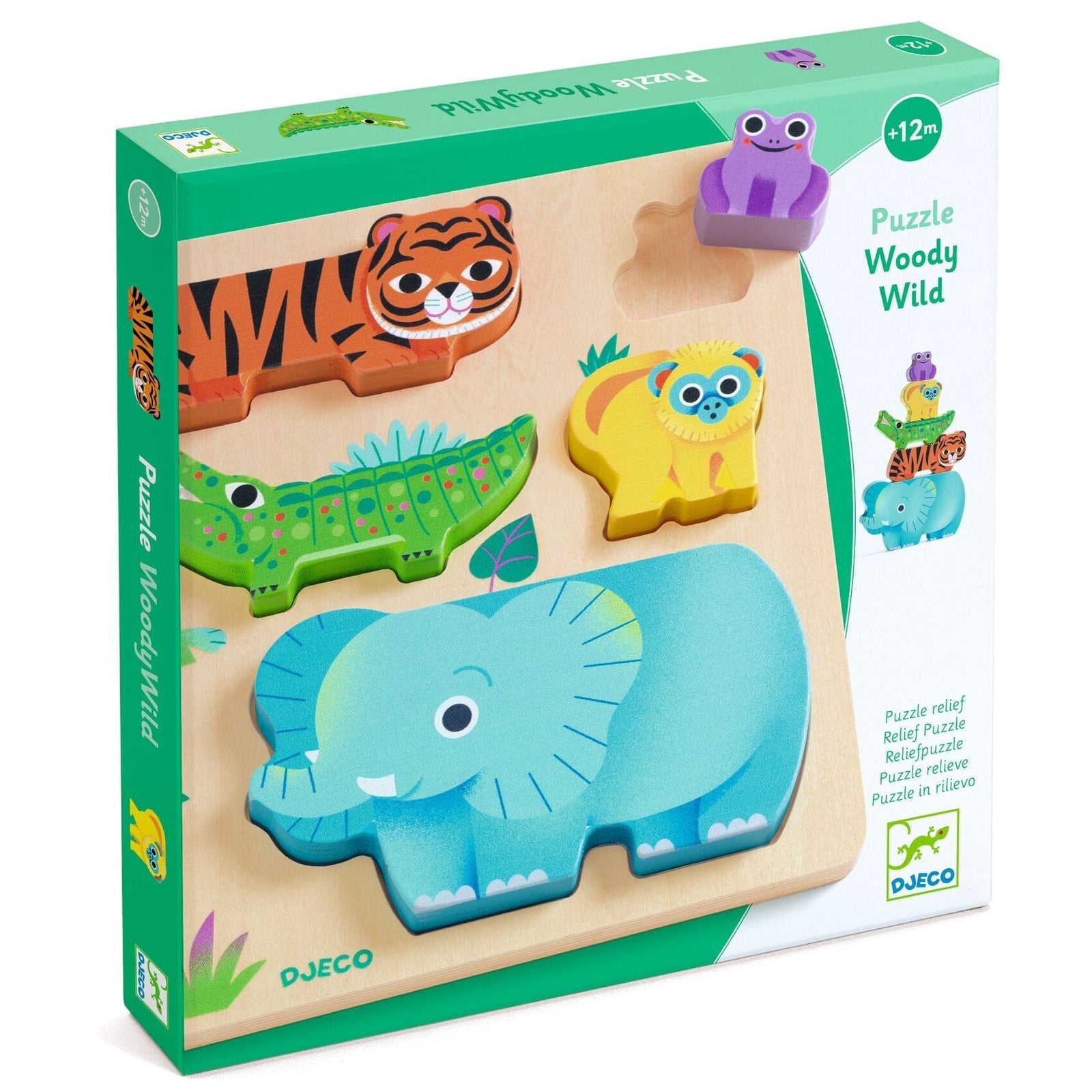 puzzle relief WoodyWild - DJECO 