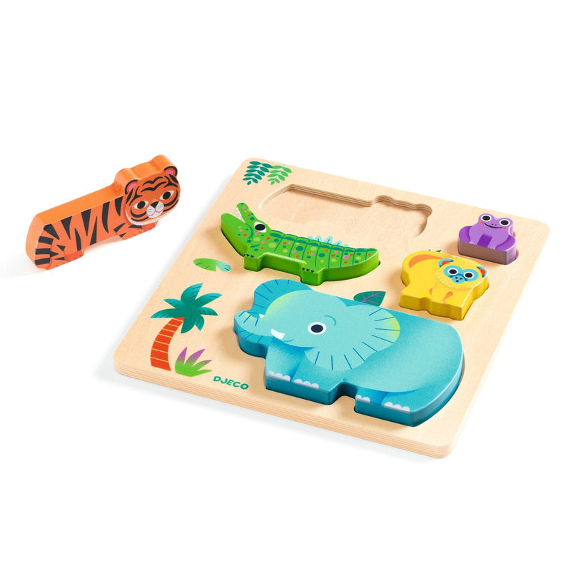 puzzle relief WoodyWild - DJECO 