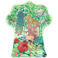 Puzzle silhouette Jungle indienne 54 pcs - DJECO