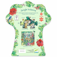 Puzzle silhouette Jungle indienne 54 pcs - DJECO