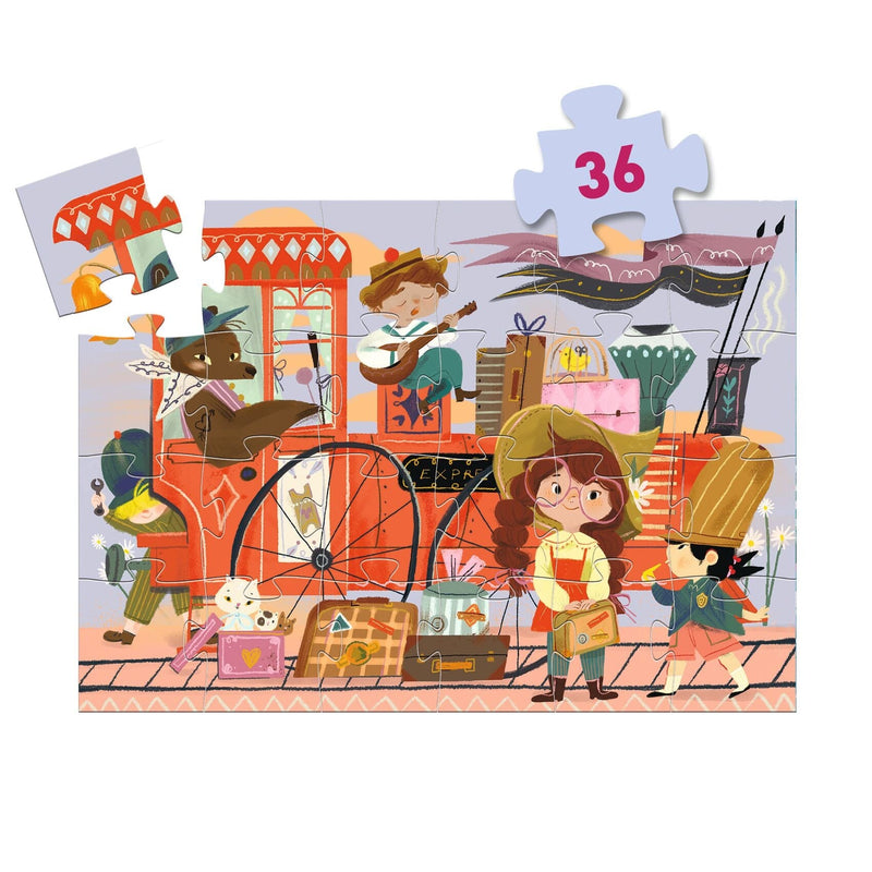 Puzzle silhouette le voyage de mia - DJECO DJ07305 3070900073050