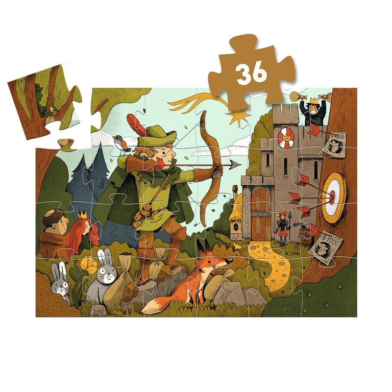 Puzzle silhouette robin des bois - DJECO DJ07304 3070900073043