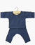 Pyjama Morgan garçon à manches longues en jersey bleu navy - minikane CG.17.421 3701548461632