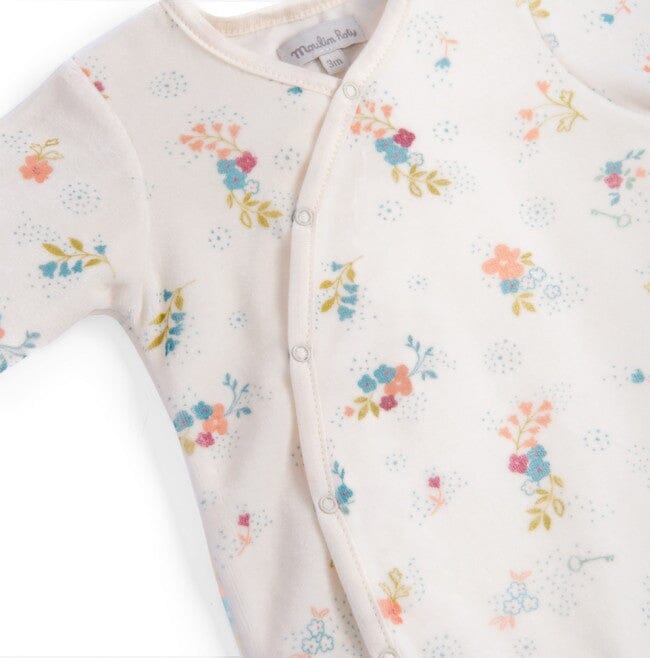 Pyjama velours fleurs La petite école de danse - MOULIN ROTY 667274 3575676672747